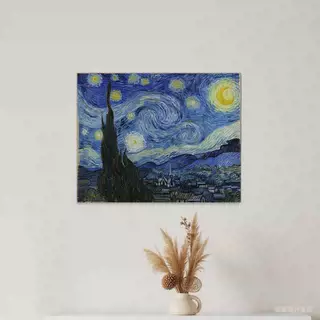 Van Gogh decorative paintings, niche art spray-painted hanging paintings, living room, dining room, entrance hall oil painting style art paintings, and homestay murals
