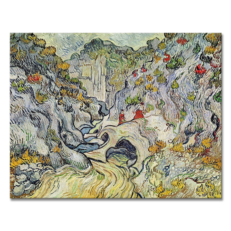 Van Gogh decorative paintings, niche art spray-painted hanging paintings, living room, dining room, entrance hall oil painting style art paintings, and homestay murals