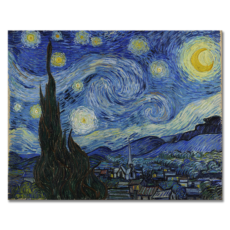 Van Gogh decorative paintings, niche art spray-painted hanging paintings, living room, dining room, entrance hall oil painting style art paintings, and homestay murals