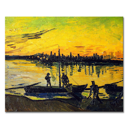 Van Gogh decorative paintings, niche art spray-painted hanging paintings, living room, dining room, entrance hall oil painting style art paintings, and homestay murals