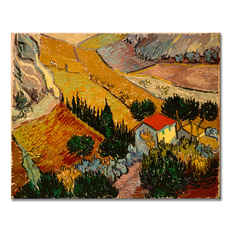Van Gogh decorative paintings, niche art spray-painted hanging paintings, living room, dining room, entrance hall oil painting style art paintings, and homestay murals