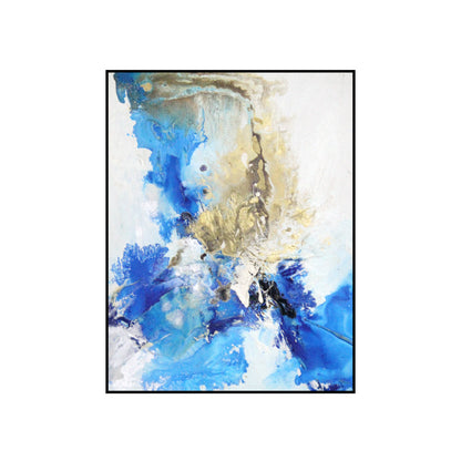 Blue Abstract Oil Painting