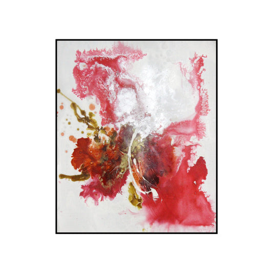 Abstract Red Wall Art