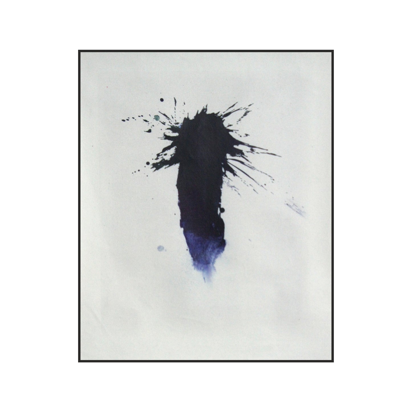 Blue And Black Abstract Painting