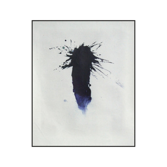 Blue And Black Abstract Painting