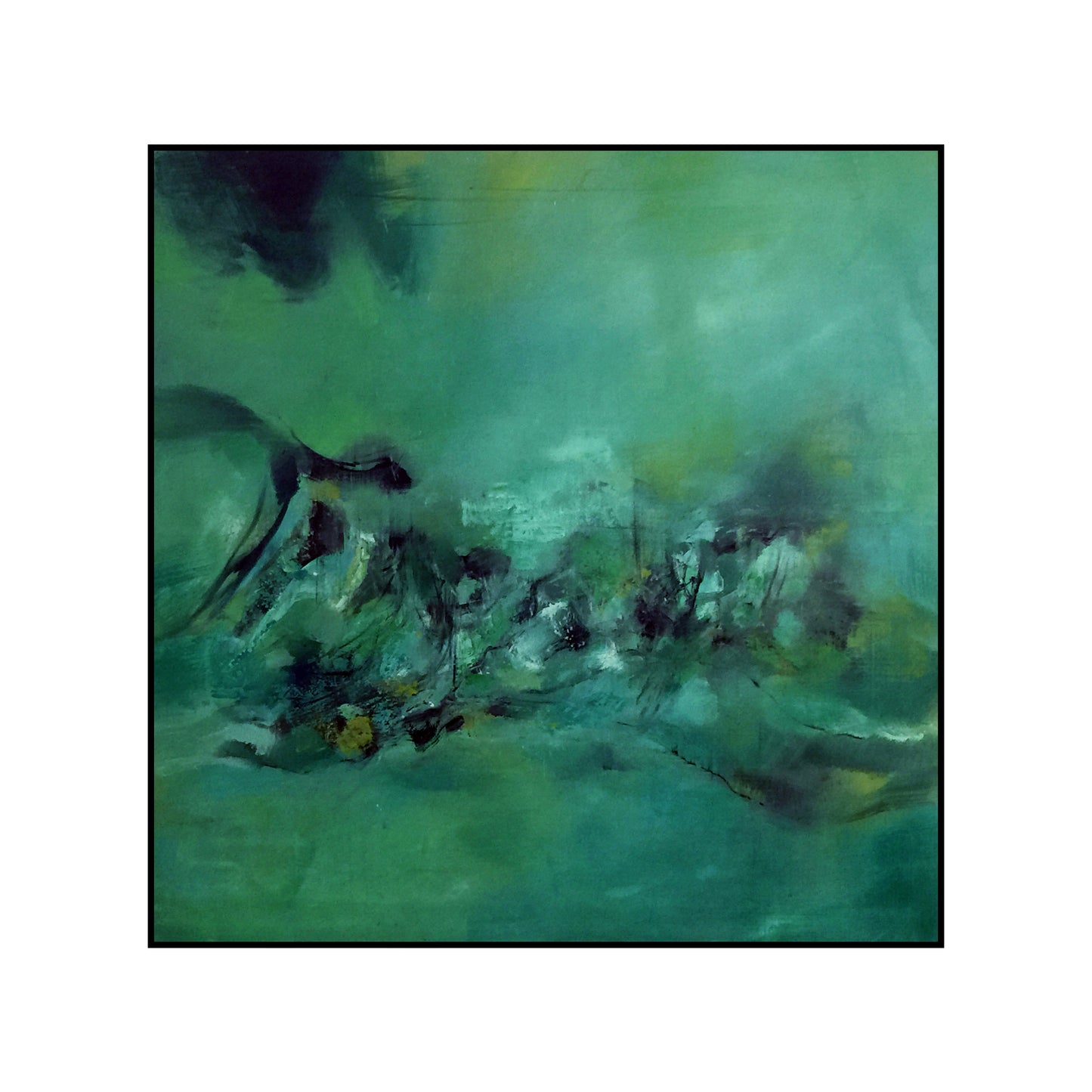 Green Abstract Wall Art