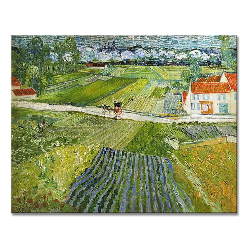 Van Gogh's landscape paintings are the brilliant jewels of post-Impressionist art, renowned for their unique perspectives and strong personal style.