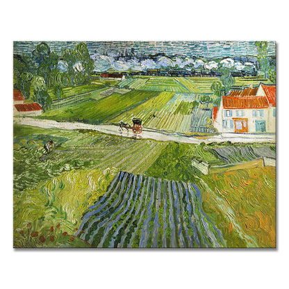 Van Gogh's landscape paintings are the brilliant jewels of post-Impressionist art, renowned for their unique perspectives and strong personal style.