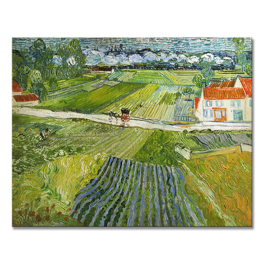 Van Gogh's landscape paintings are the brilliant jewels of post-Impressionist art, renowned for their unique perspectives and strong personal style.