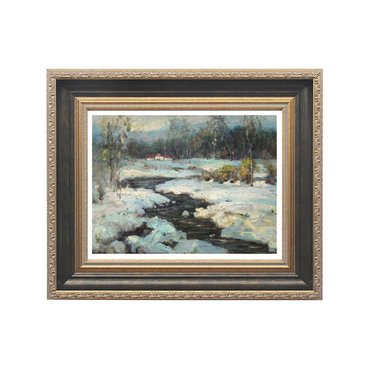 Oil Painting Winter Scene