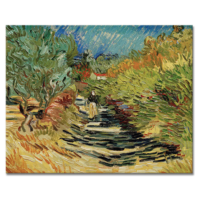 Van Gogh decorative paintings, niche art spray-painted hanging paintings, living room, dining room, entrance hall oil painting style art paintings, and homestay murals