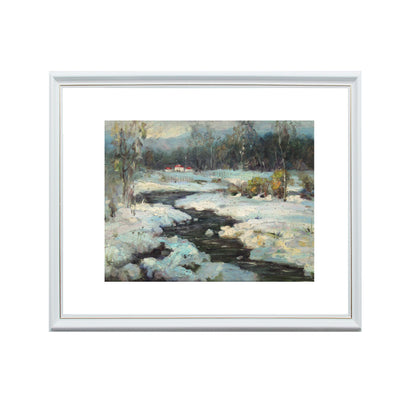 Oil Painting Winter Scene