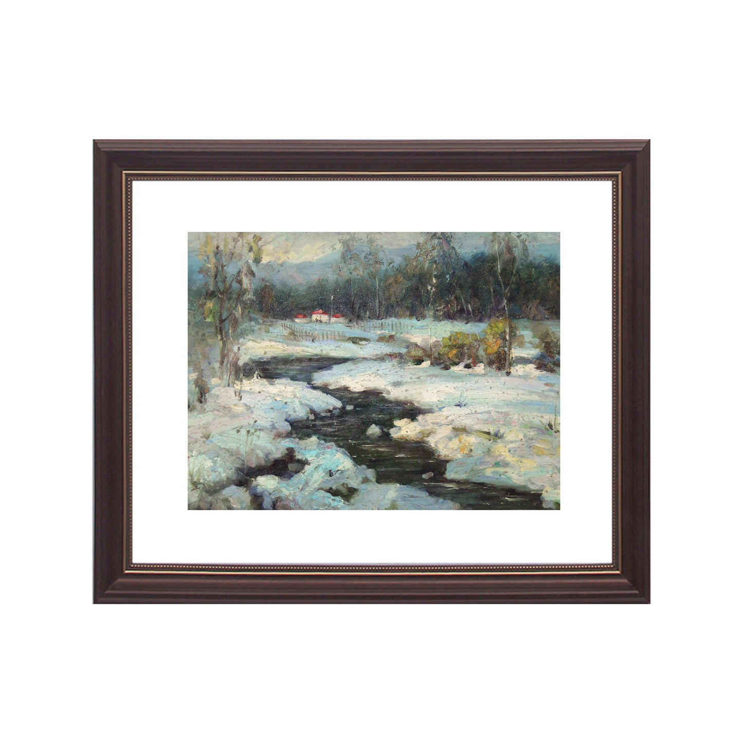 Oil Painting Winter Scene