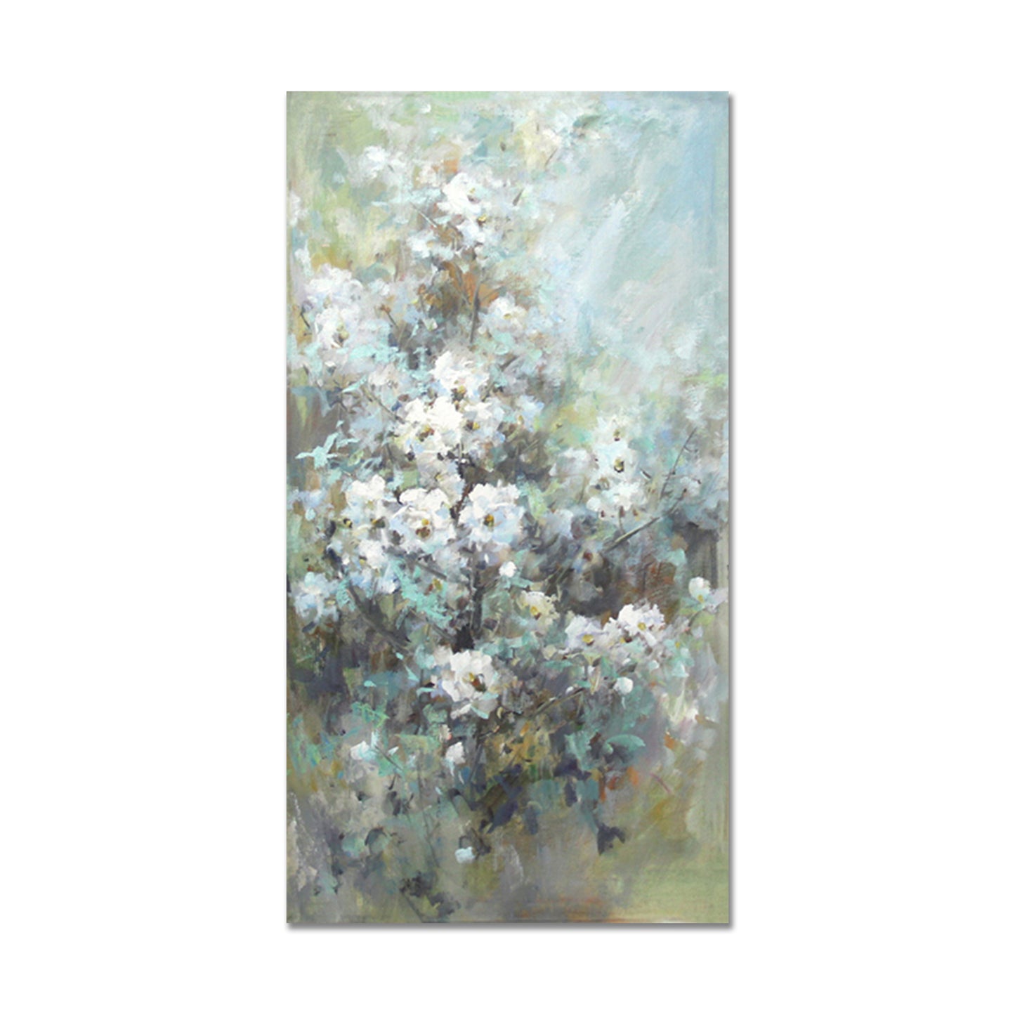 Abstract Floral Oil Painting