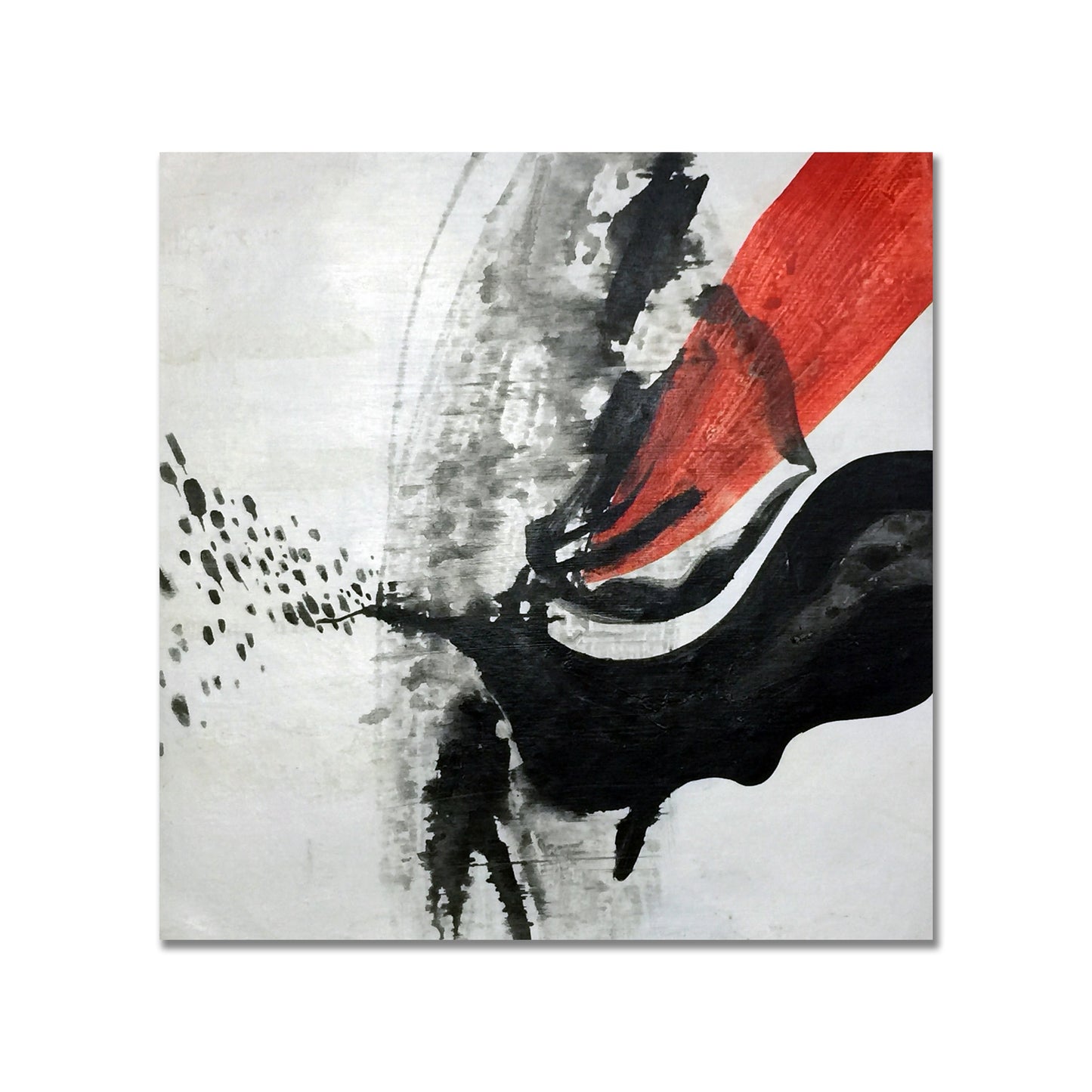 Red And Black Abstract Art