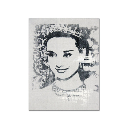 Female Portrait Canvas Painting Mural