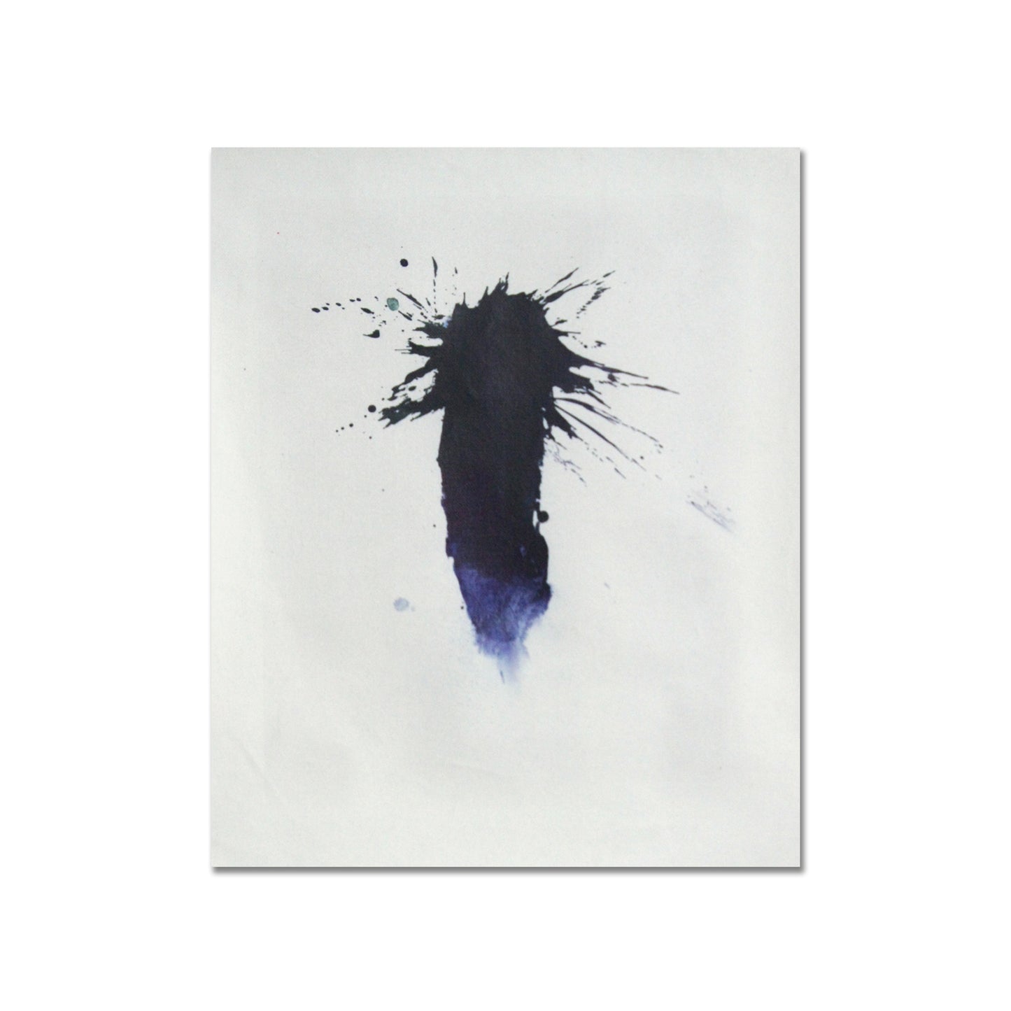 Blue And Black Abstract Painting