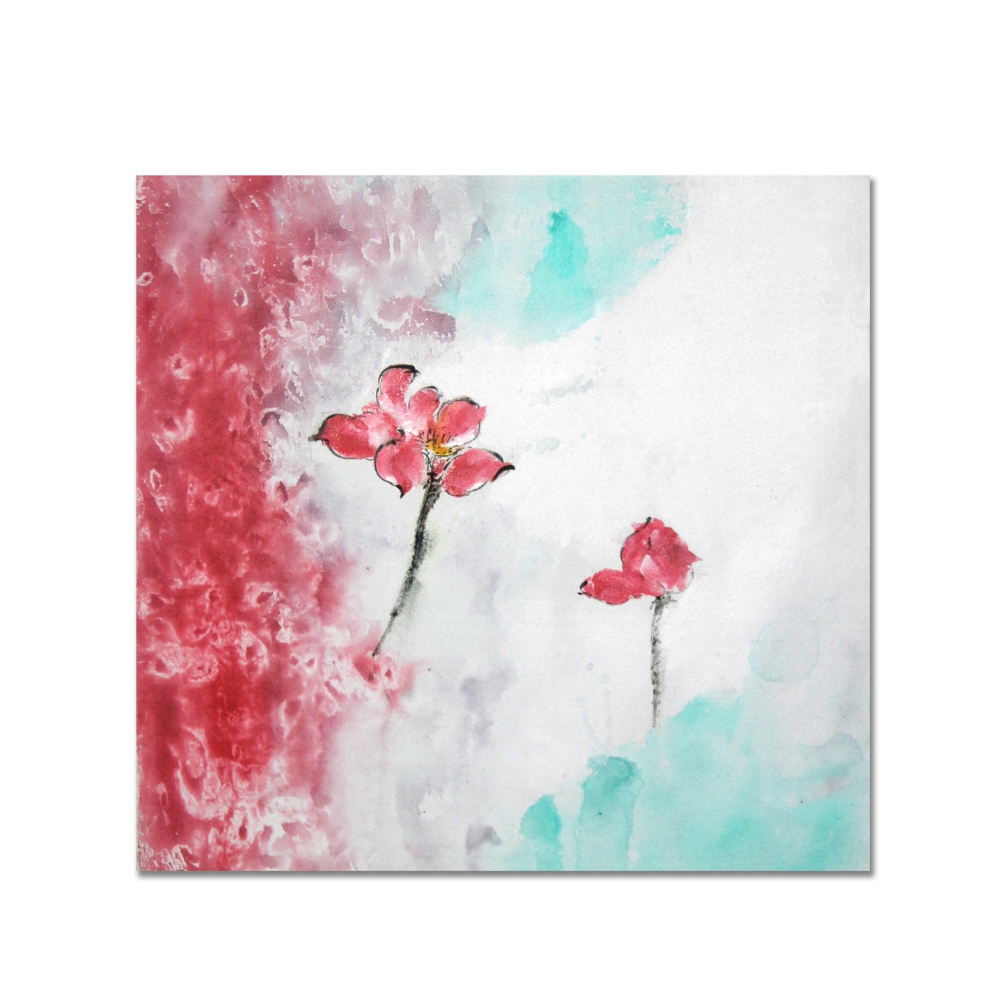 Red Flower Canvas Wall Art