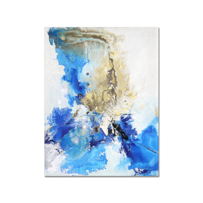 Blue Abstract Oil Painting