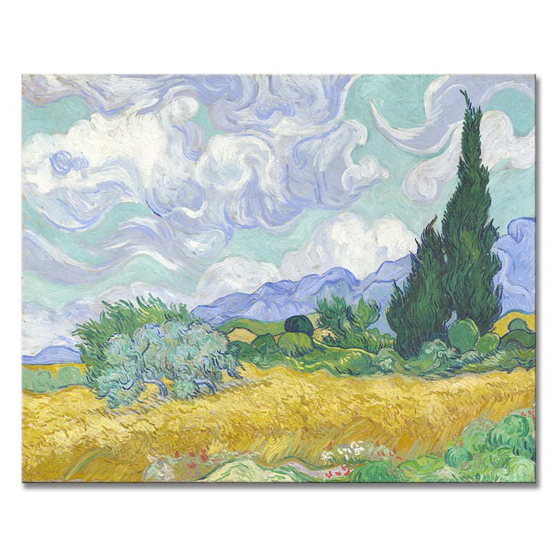 Van Gogh decorative paintings, niche art spray-painted hanging paintings, living room, dining room, entrance hall oil painting style art paintings, and homestay murals