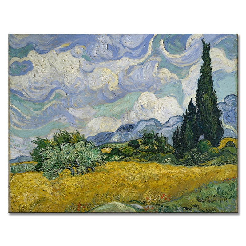 Van Gogh's landscape paintings are the brilliant jewels of post-Impressionist art, renowned for their unique perspectives and strong personal style.