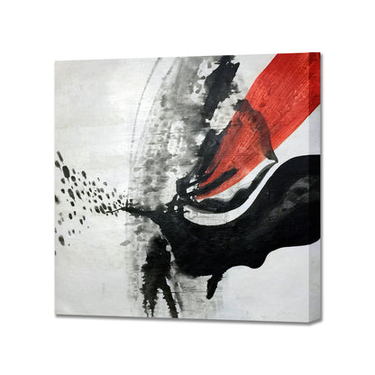 Red And Black Abstract Art