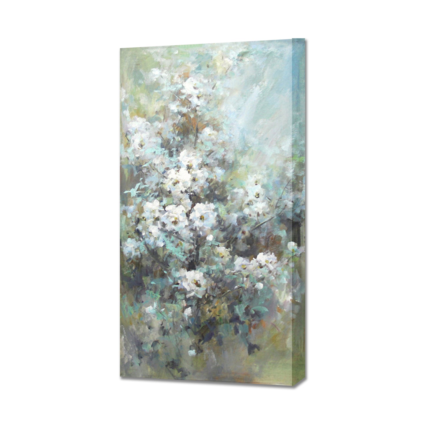 Abstract Floral Oil Painting