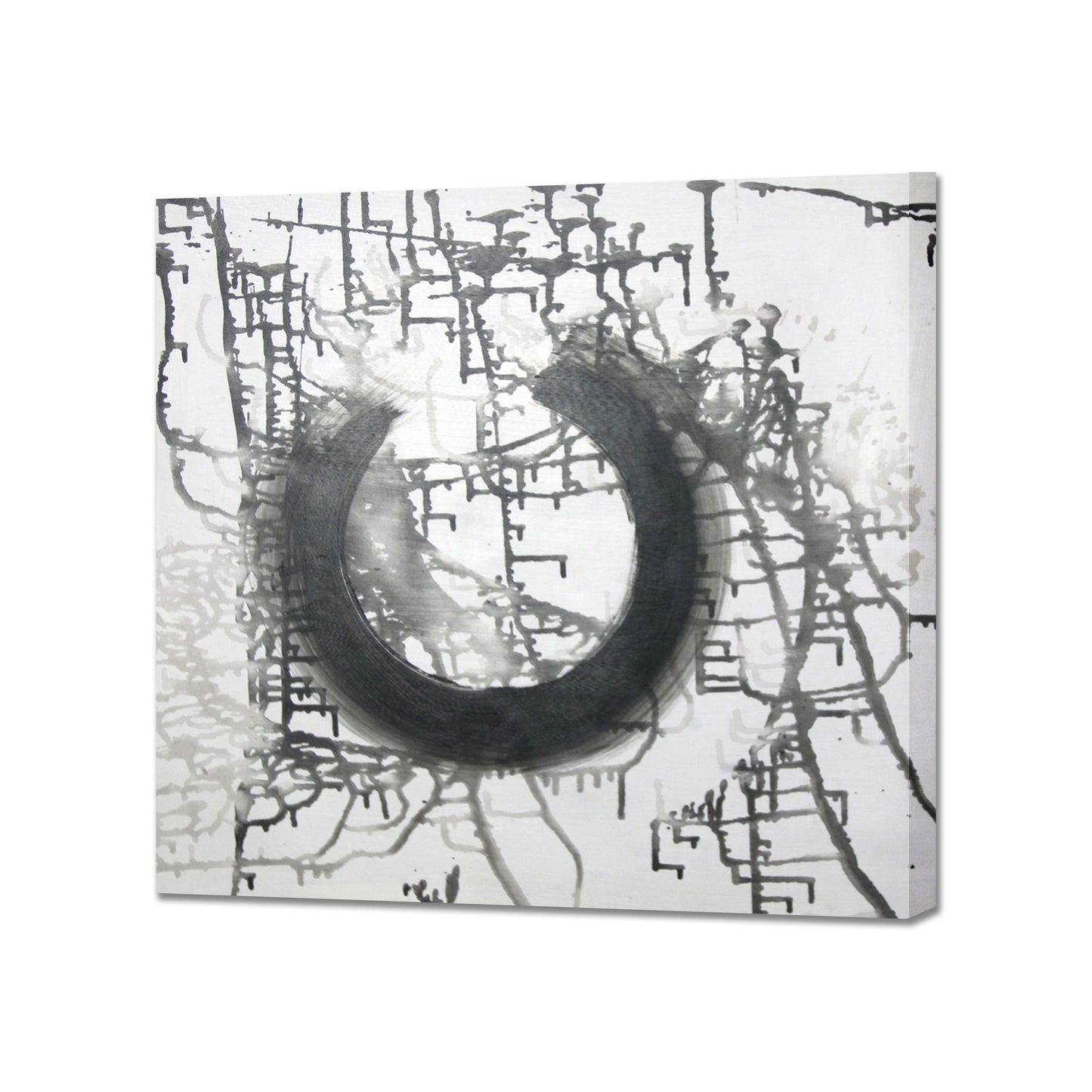 Black And Grey Abstract Wall Art