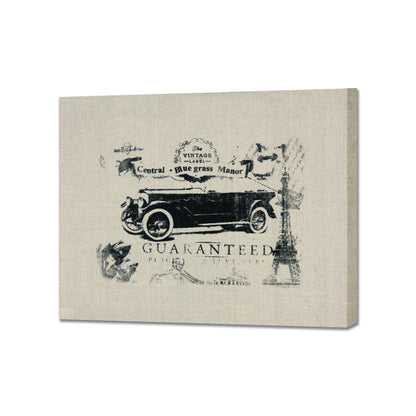 Vintage Car Painting on Canvas