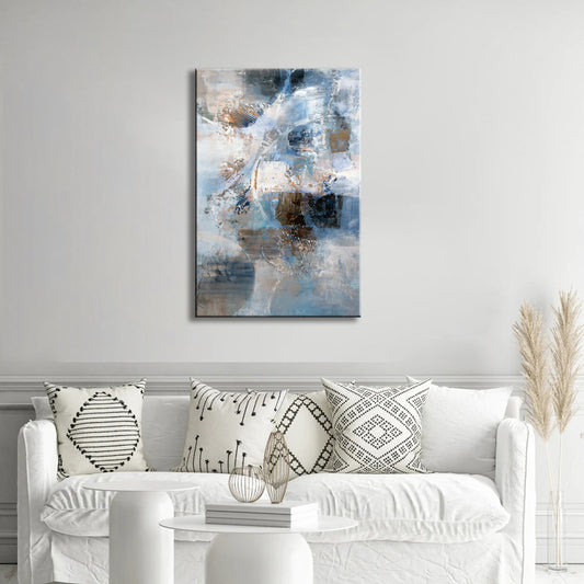 Abstract Wall Art Canvas Wooden Frame, Living Room, Bedroom, Office Home can be Hung Directly